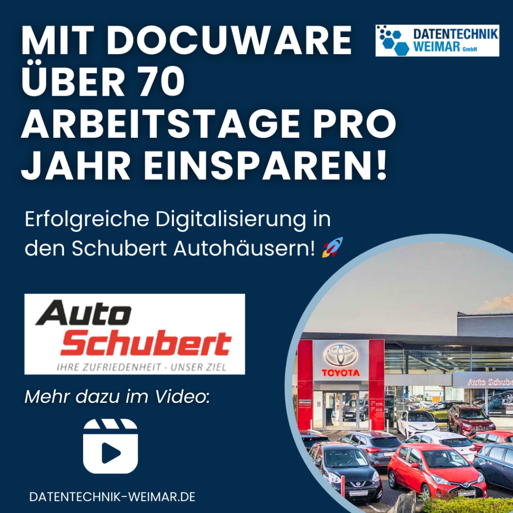 Autohaus Schubert setzt auf DocuWare für effiziente Prozesse